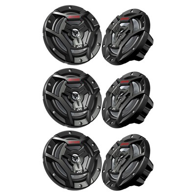 JVC 3 Pairs CS-DR6200M Marine Speaker 6.5" 2-Way Black