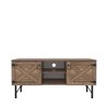47" Wood Vintage TV Stand with 2 Cupboards for Living Room and Bedroom - 4 of 4