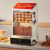 VEVOR Hot Dog Steamer, 39QT, 2-Tier Hot Dog Hut Steamer, 86℉~185℉ Temperature Control, Electric Bun Warmer with Tempered Glass Slide Doors - 2 of 4