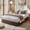 Twin Size Wood Platform Bed Frame,Wooden Bed Frame Without Headboard, Wood Slat Support - 2 of 4