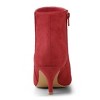 Allegra K Women's Pointed Toe Zip Stiletto Kitten Heel Ankle Booties - 3 of 4