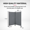 Proman Galaxy II Large Room Divider (Grey, 74.25" width), optimized for listings and under 150 characters: - 3 of 4