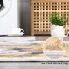 Modern Abstract Rug Indoor Washable Throw Floor Carpet Low Pile Stain Resistant Accent Rug - 4 of 4