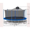 BestParts 14FT Outdoor Trampoline with Basketball Hoop & Safety Net – Double-Sided Blue & Green Pad - 4 of 4