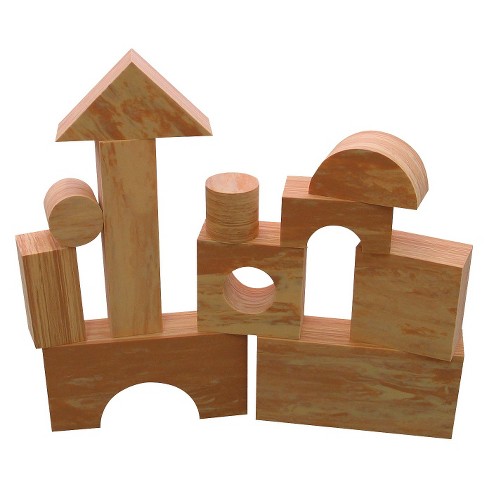 edushape wood like soft blocks