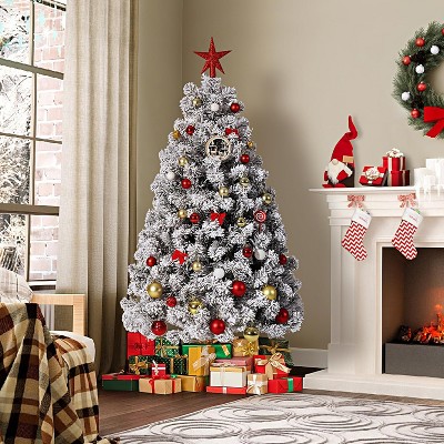 Christmas Tree with Lights, Prelit Artificial Christmas Tree with 659 Branch Tips, Easy to Assemble Holiday Decor for Home, Office, Party