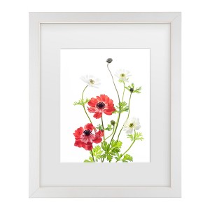 Trademark Fine Art - Ipuravida  Spring Anemone Family Matted Framed Art - 1 of 4