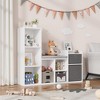 Children Bookcase Toddler Toy Cabinet with 6-Cubby Storage,White - 4 of 4