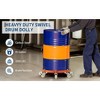 CuisinSmart 55 Gallon Heavy Duty Oil Drum Dolly, 1000lbs Weight Capacity, Trash Can Dolly with Cross Braces & Swivel Wheel, Non Tipping, with Brake - 4 of 4