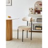 Nordlys Set of 2 Metal and Velvet Dining Chairs Modern Design Style Upholstery Dining Room - 3 of 4
