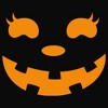 Juniors Womens CHIN UP Halloween Jack o' Lantern Face Cowl Neck Sweatshirt - 2 of 4