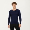 Anna-Kaci Active Men's Long Sleeve Crew Neck Compression Shirt with Stretch Fabric and Athletic Fit - 4 of 4