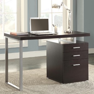 XIYUYEU Home Office Desk 47.25" L Reversible Writing Desk with 3 Drawers for Office - 1 of 4