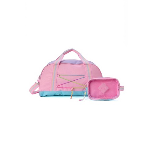 Kids Elevated Overnighter Weekender Bag Pastel Pink blue Target