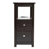 Gulches Transitional Nightstand with USB Charging Station, 2-Drawer Wooden End Table, Bedroom Bedside Storage Cabinet - 3 of 4