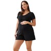 Ingrid + Isabel Maternity Knit Romper Jumpsuit - 2 of 4