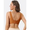 Allegra K Women's Wirefree Lightly Breathable Workout Comfort Sports Bras 2 Packs - 2 of 4
