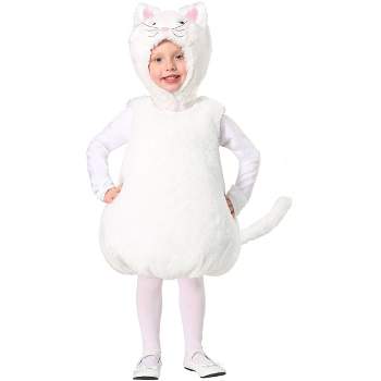 HalloweenCostumes.com Bubble Body White Kitty Costume for a Toddler