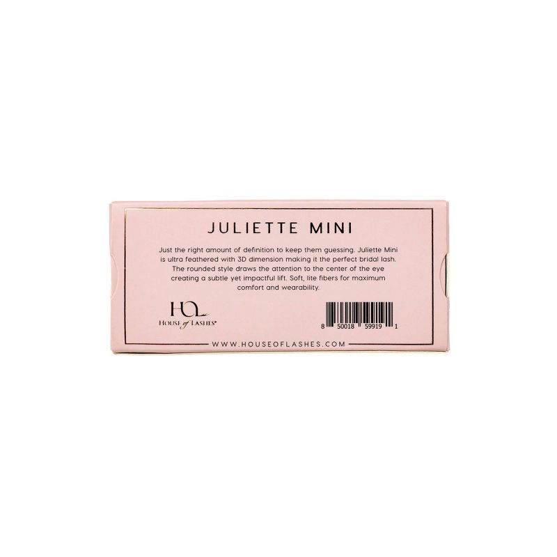 House of Lashes Juliette Mini Soft Volume 100% Cruelty-Free Faux Mink Fibers False Eyelashes - 1pr, 4 of 8