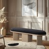 Meridian Furniture,Wilshire Boucle Fabric Bench - 2 of 4