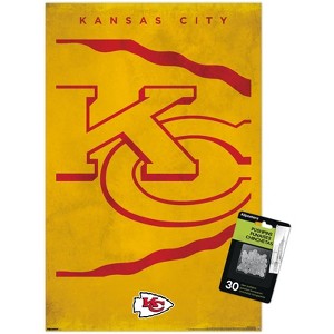 Trends International NFL Kansas City Chiefs - Logo 25 Unframed Wall Poster Prints - 1 of 4