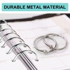 Coideal Loose Leaf Binder Rings 2.5 Inch, 20 Pack Large Openable Metal Book  Rings, Easy to Open and Close, Silver Circular Shower Curtain Ring Loops