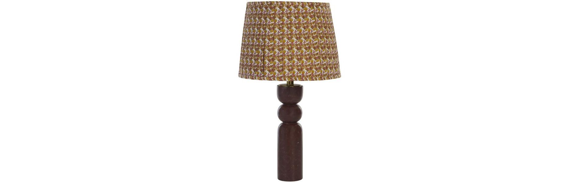 Suraya 24" Marble Table Lamp - TBL2017 - Deep Red/Marron - Safavieh