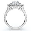 Pompeii3 2 Ct TW Pear Shape Halo Diamond Engagement Ring 14k White Gold Lab Created - 2 of 4