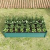 7.6x3.7x0.98ftRaised Garden Bed Kit - Metal Raised Bed Garden,Black - 2 of 4