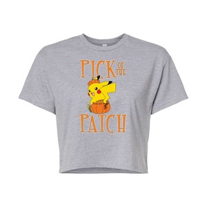 Women's - Pokémon - Pick Of The Patch Cropped Graphic T-Shirt - 1 of 4