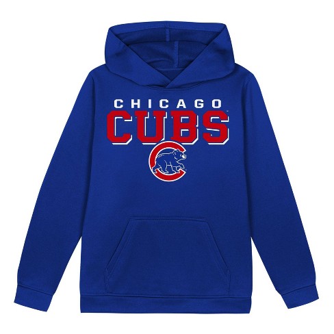 MLB Chicago Cubs Boys' Poly Hooded Sweatshirt - image 1 of 1