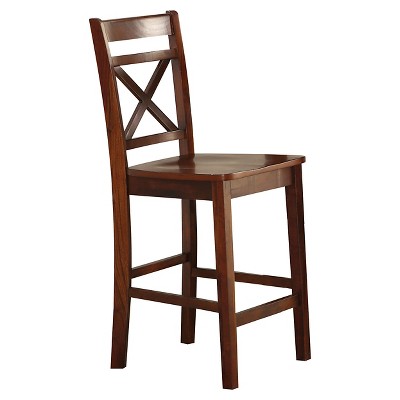 Set of 2 Tartys Counter Height Barstools Cherry - Acme Furniture