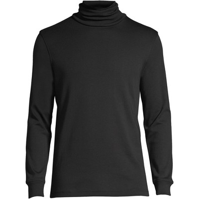 Lands' End Men's Big Super Soft Supima Turtleneck 4x Big Black Target