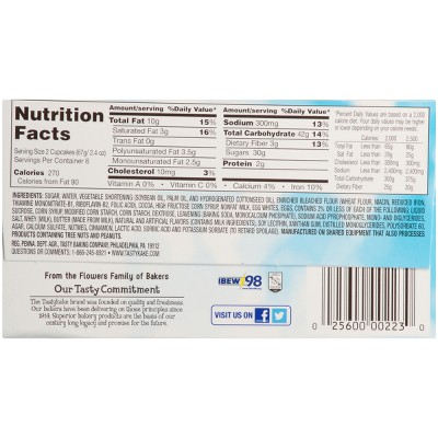 Tastykake Creme Filled Chocolate Cupcakes - 14.25oz/12pk