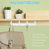 Unique Bargains Space Aluminum Waterproof Rustproof Multi-hook Coat Hooks 2 Pcs - 3 of 4