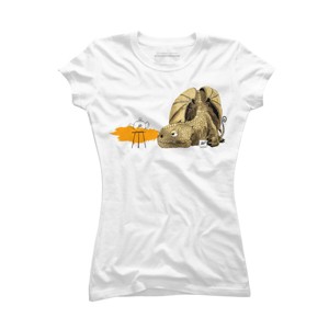 Junior's Design By Humans Dragon making Tea By djrbennett T-Shirt - 1 of 3