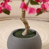 7ft UV Resistant Fake Bougainvillea Flowers Tree with Grey Tall Planter, Artificial Bougainvillea Red Flowers Tree for Indoor Outdoor Home Decor - 4 of 4