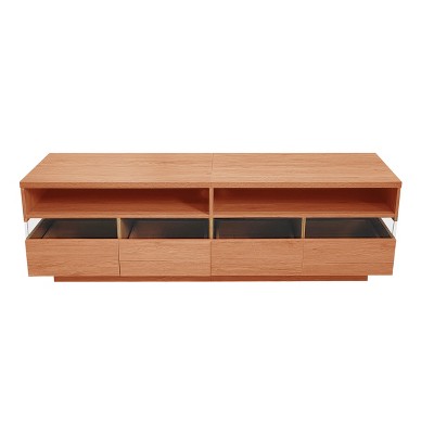 Bella Depot 68.89''W Modern TV with 4 Drawers and 2 open Cabinets