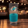 NFL Miami Dolphins 22oz Pilsner Glass with Silicone Grip - 2 of 3