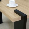 NicBex 39.3"/31.5" Unique Coffee Table,Space-Saving Side Table with MDF Top,Minimalist Rectangle/Square End Table,Center Table for Living Room - 3 of 4