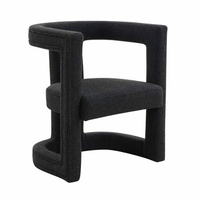 TOV Furniture Ada Boucle Chair in Black