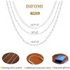 "DAINTY GOLD/SILVER LAYERED NECKLACES FOR WOMEN - 14K GOLD/STERLING SILVER PLATED PAPERCLIP CUBAN ROPE CHAIN, HYPOALLERGENIC NON-TARNISH JEWELRY GIFT" - 4 of 4