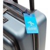 Juvale 4 Pack Vinyl Luggage Tags for Suitcases, Flexible Travel ID Identification Labels Set For Bags & Baggage - image 2 of 4