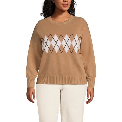 Lands' End Women's Drifter Jersey Crewneck Sweater