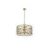 Elegant Lighting Kennedy 5 - Light Pendant in  Brass - 4 of 4