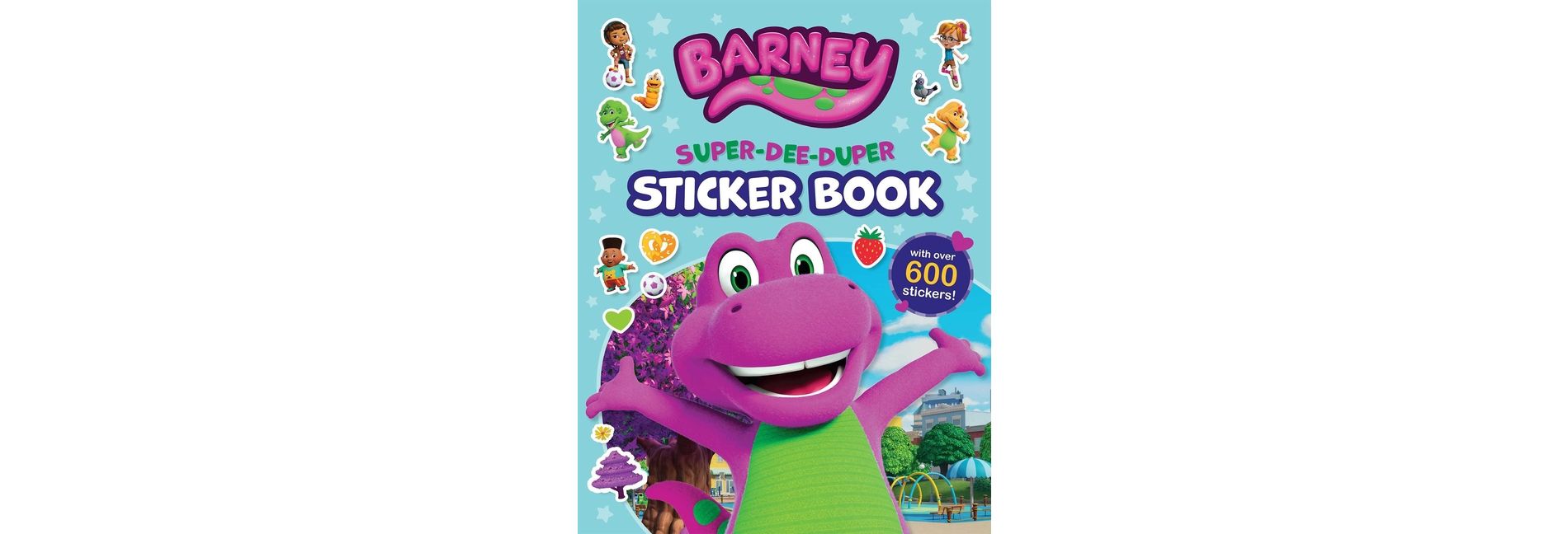 Barney: Super-Dee-Duper Sticker Book - (Barney's World) by  Mattel (Paperback)