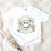 S.W.Smiley Peace Purpose Presence - Women's Garment Dyed Graphic T-Shirt - 3 of 4