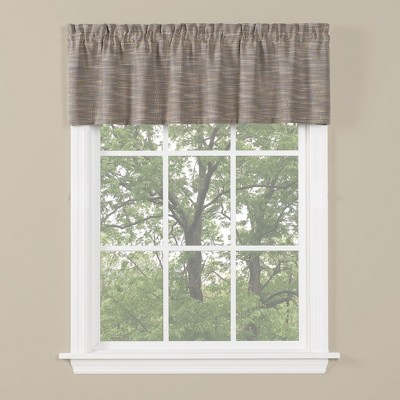 Saturday Knight Ltd Copeland Collection High Quality Stylish Versatile & Classic Window Valance - 58"x13" in Gray Color