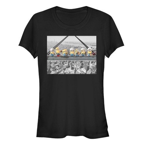 Juniors Womens Despicable Me Minion Construction Lunch T-Shirt - image 1 of 3