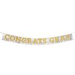 Graduation Fringe Banner 'Congrats Grad' Black - Spritz™